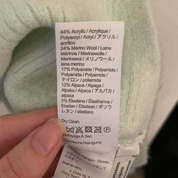 J Crew Mint Wool Blend Sweater - Picture 6 of 7